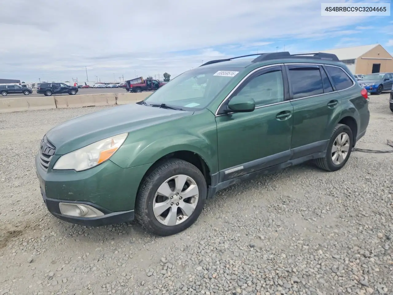 SUBARU OUTBACK 2012, VIN 4S4BRBCC9C3204665