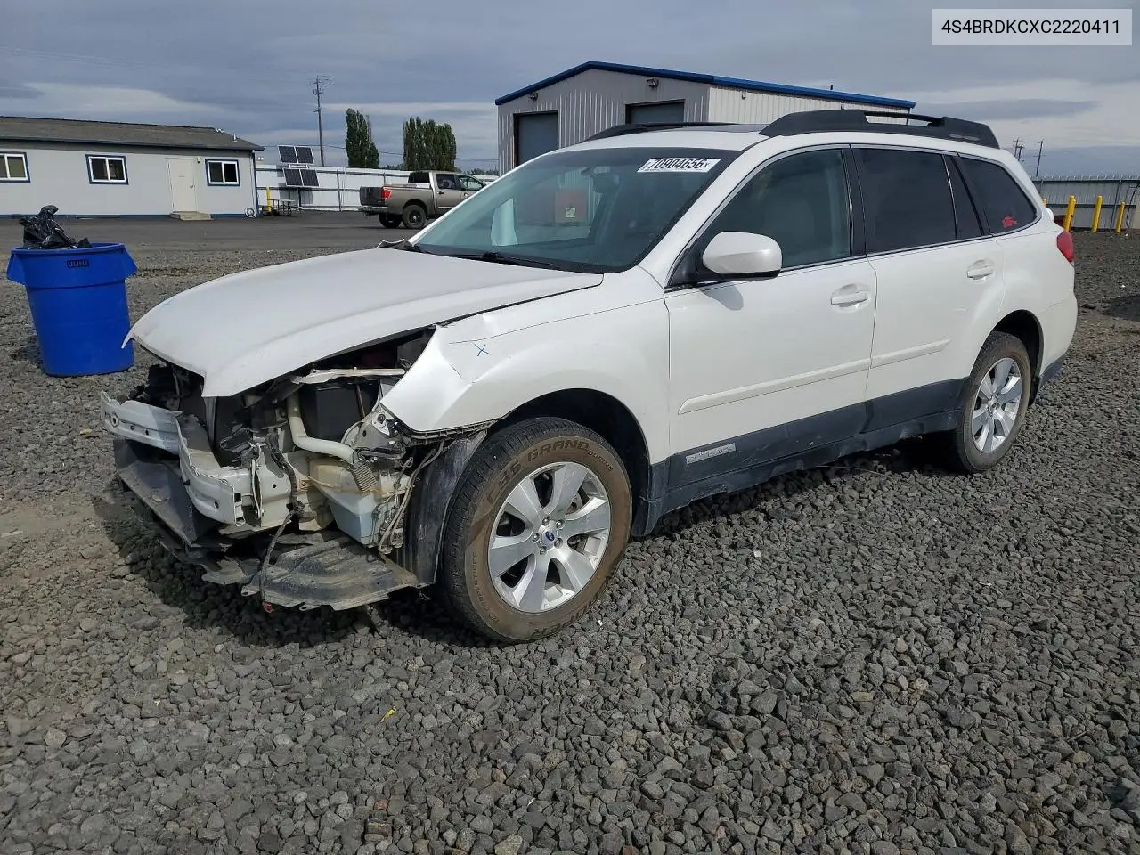 SUBARU OUTBACK 2012, VIN 4S4BRDKCXC2220411