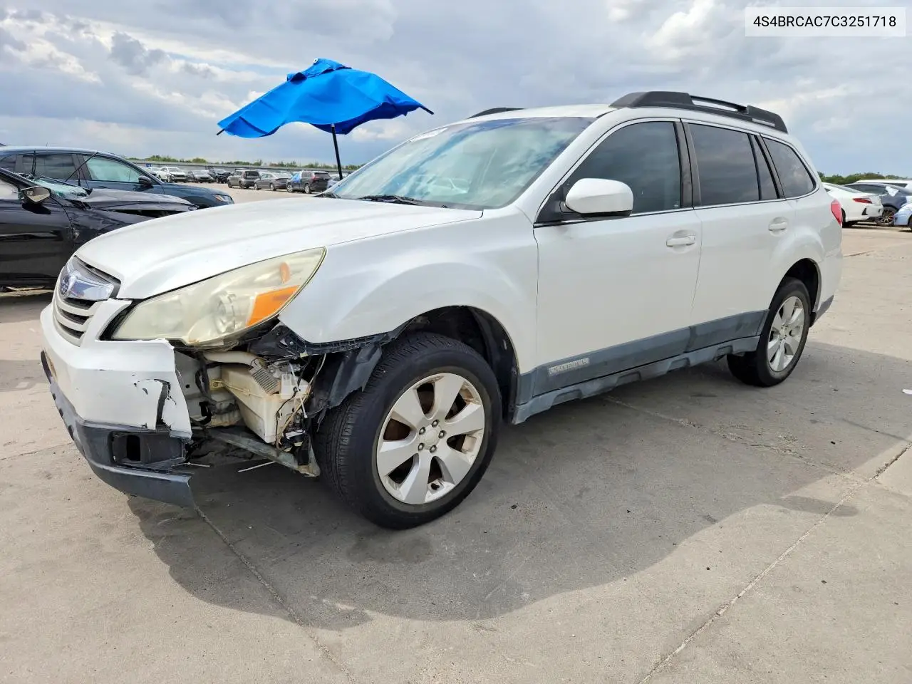 SUBARU OUTBACK 2012, VIN 4S4BRCAC7C3251718