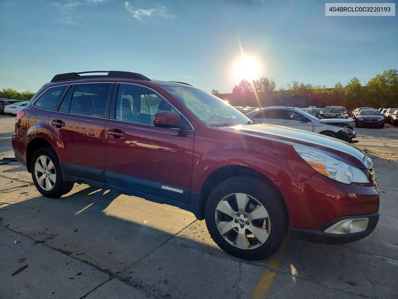 2012 SUBARU OUTBACK VIN 4S4BRCLC0C3220193 — фото 4