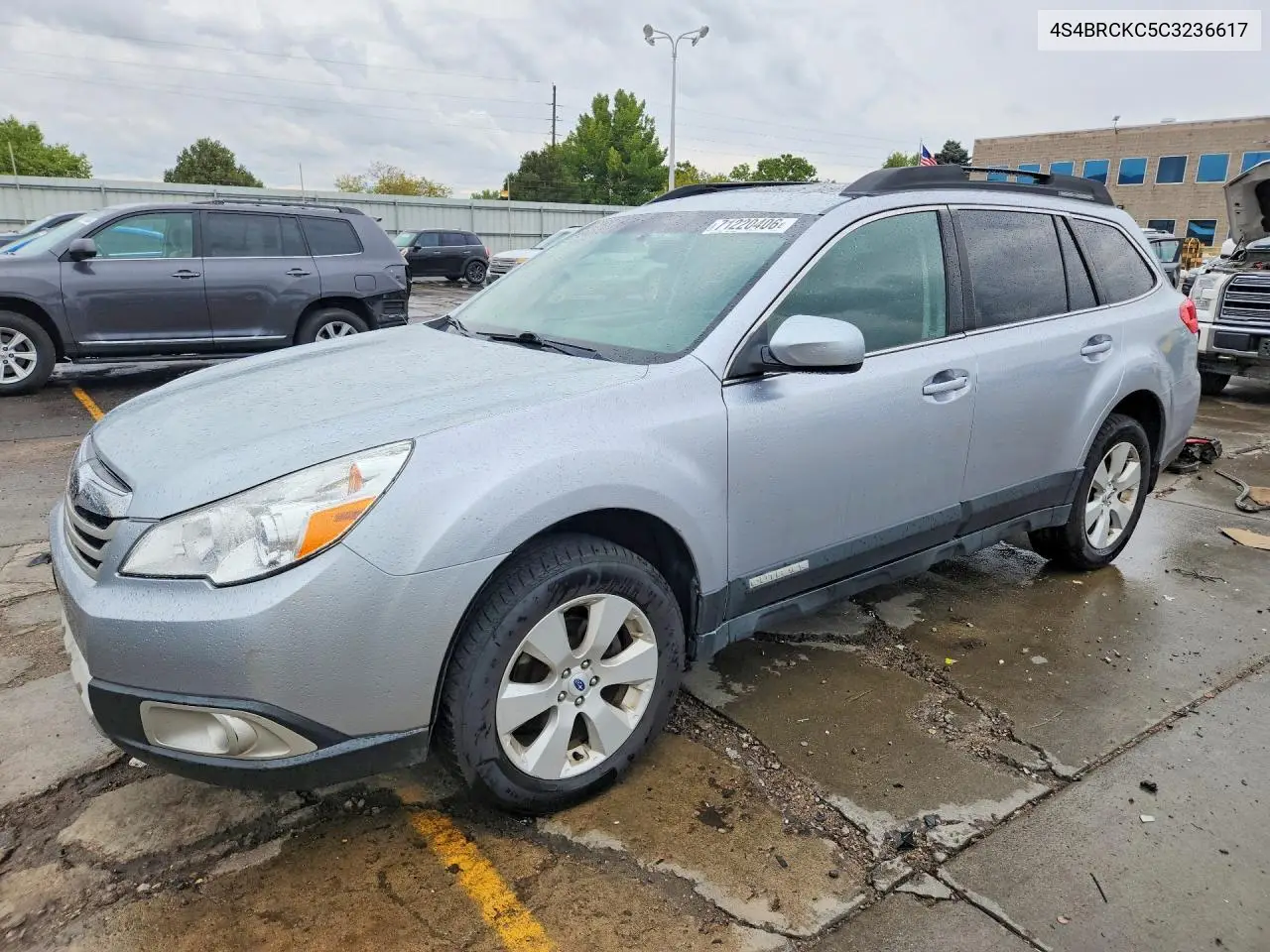 SUBARU OUTBACK 2012, VIN 4S4BRCKC5C3236617