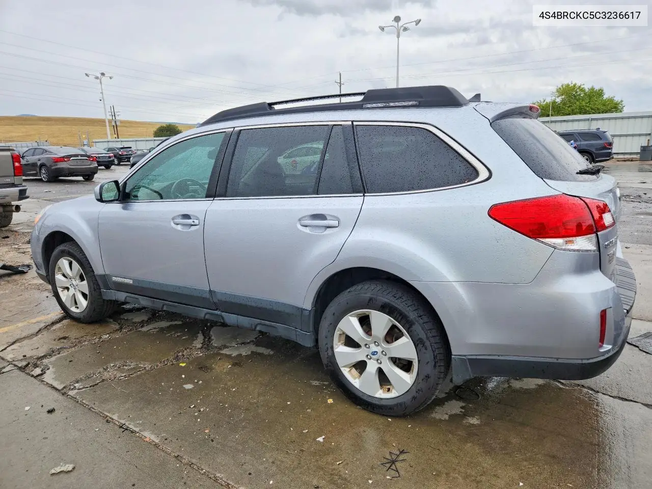 2012 SUBARU OUTBACK VIN 4S4BRCKC5C3236617 — фото 2