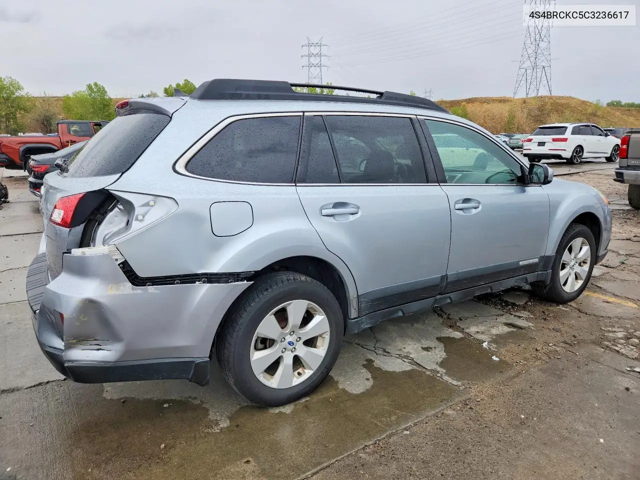 2012 SUBARU OUTBACK VIN 4S4BRCKC5C3236617 — фото 3