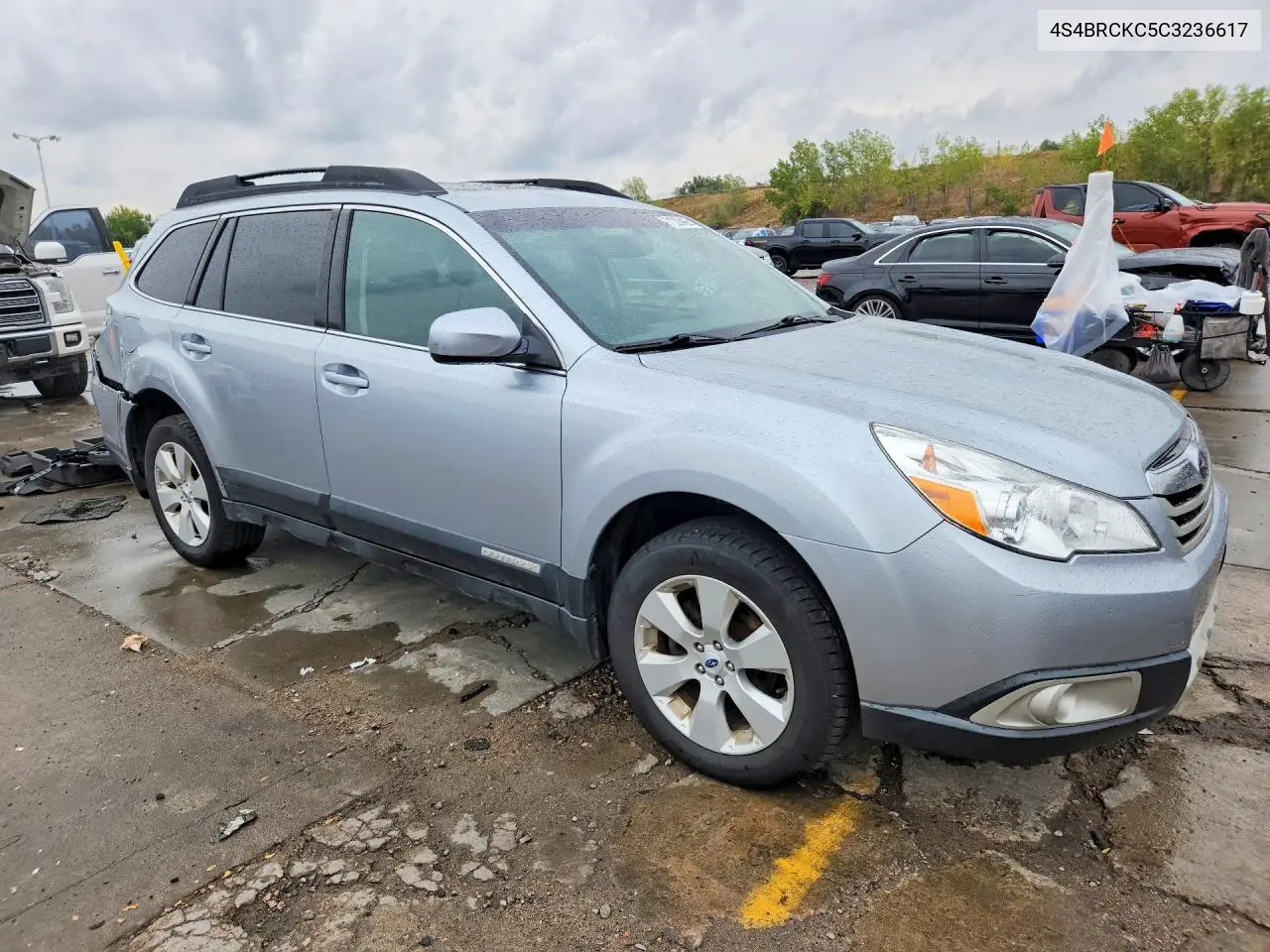2012 SUBARU OUTBACK VIN 4S4BRCKC5C3236617 — фото 4