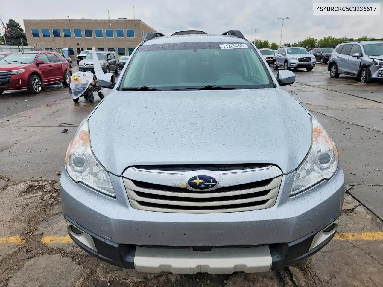 2012 SUBARU OUTBACK VIN 4S4BRCKC5C3236617 — фото 5