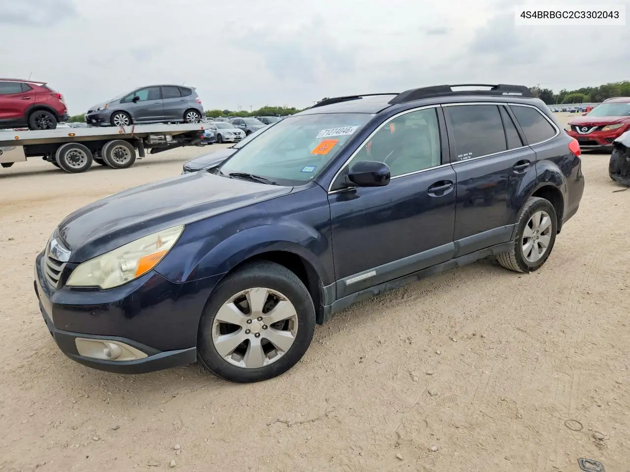 SUBARU OUTBACK 2012, VIN 4S4BRBGC2C3302043
