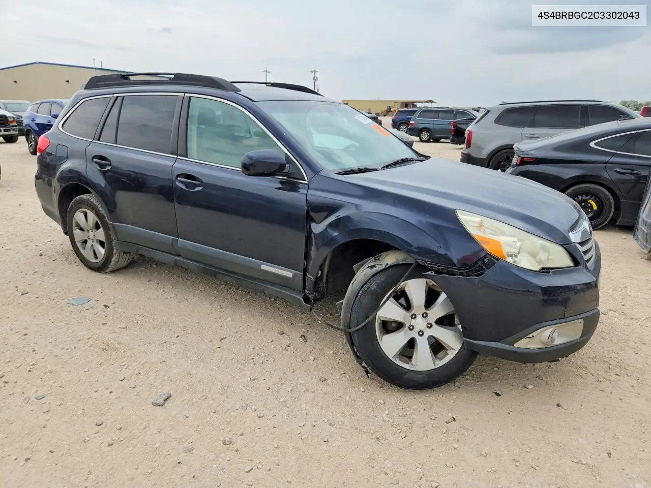 2012 SUBARU OUTBACK VIN 4S4BRBGC2C3302043 — фото 4