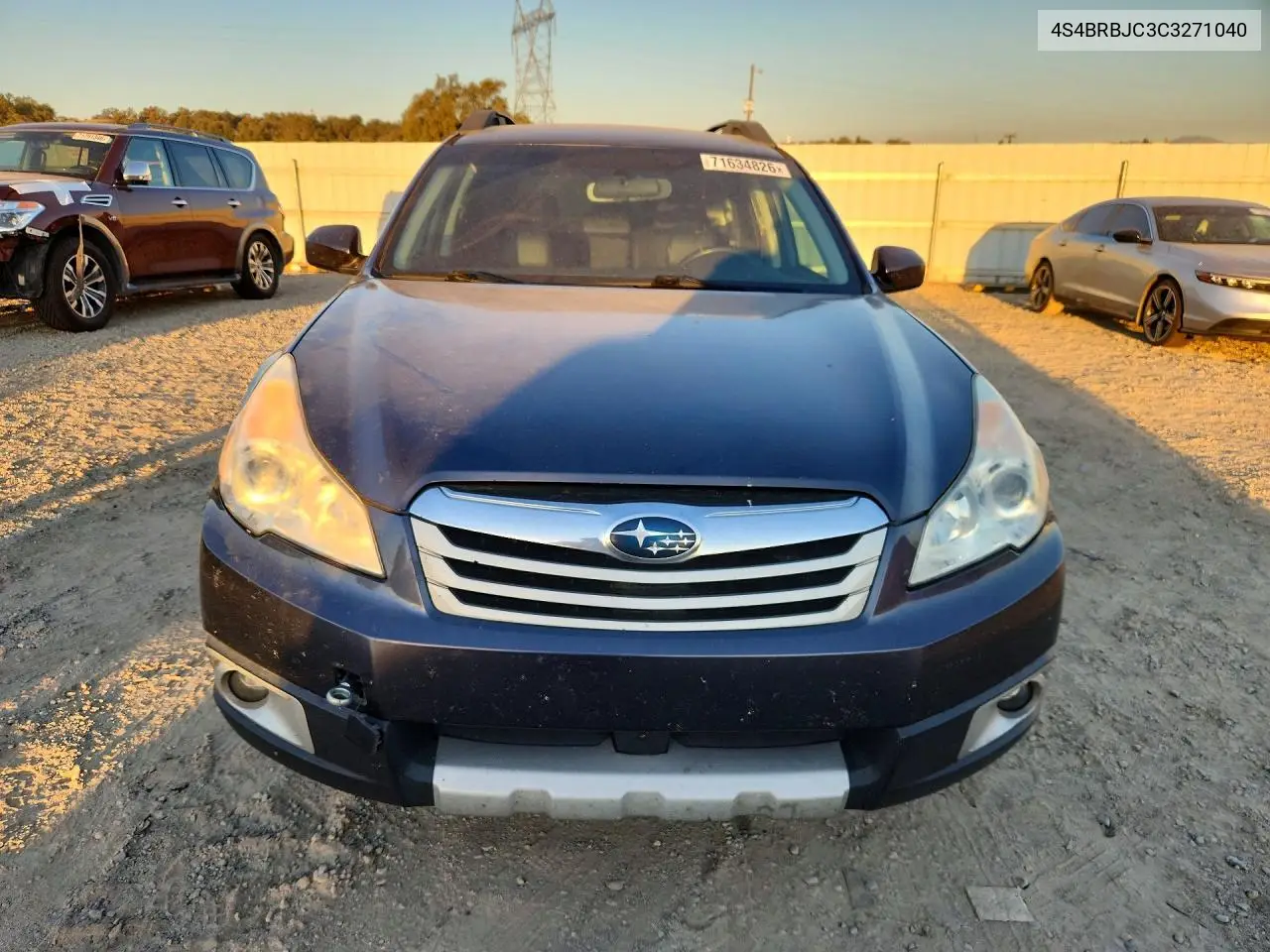2012 SUBARU OUTBACK VIN 4S4BRBJC3C3271040 — фото 5