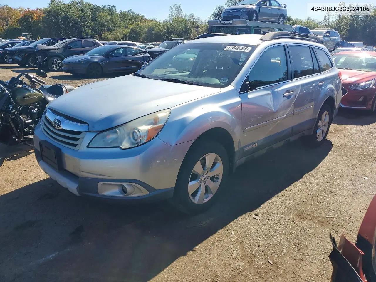 SUBARU OUTBACK 2012, VIN 4S4BRBJC3C3224106