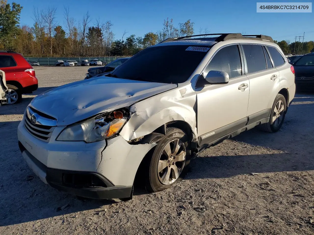 SUBARU OUTBACK 2012, VIN 4S4BRBKC7C3214709