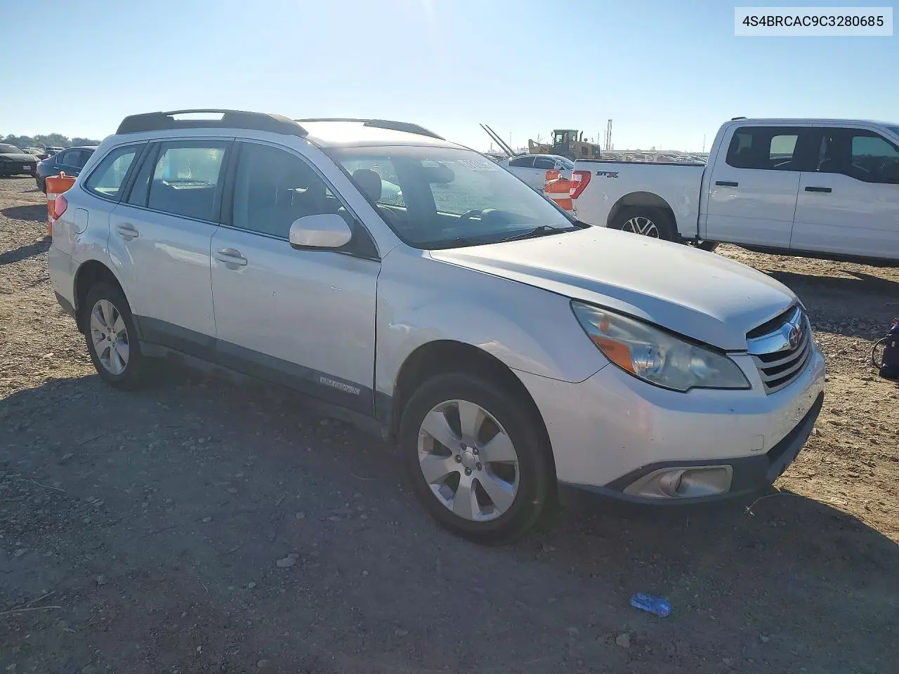 2012 SUBARU OUTBACK VIN 4S4BRCAC9C3280685 — фото 4