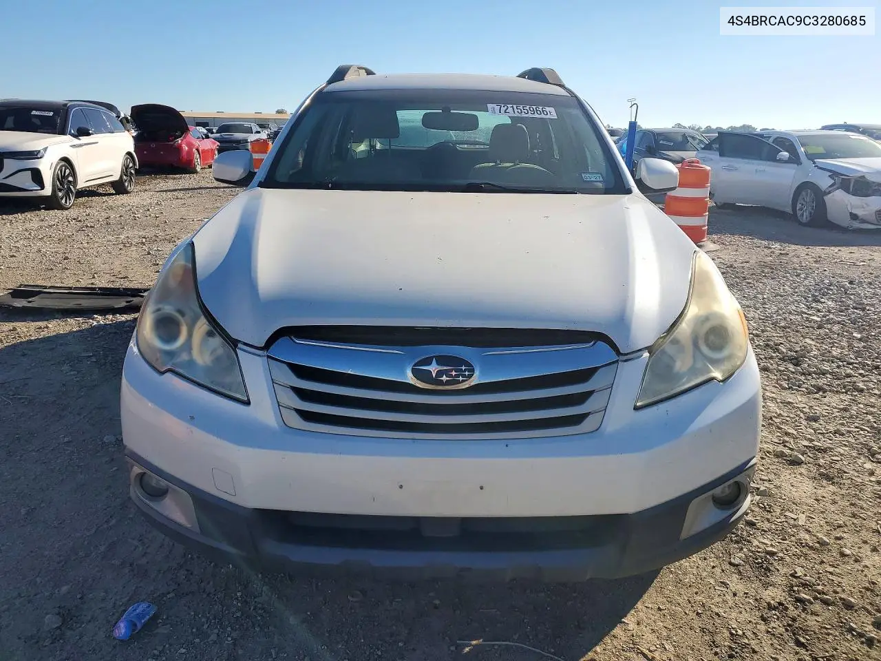 2012 SUBARU OUTBACK VIN 4S4BRCAC9C3280685 — фото 5