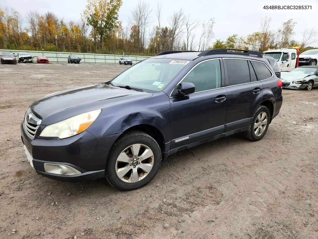 SUBARU OUTBACK 2012, VIN 4S4BRBJC8C3285371
