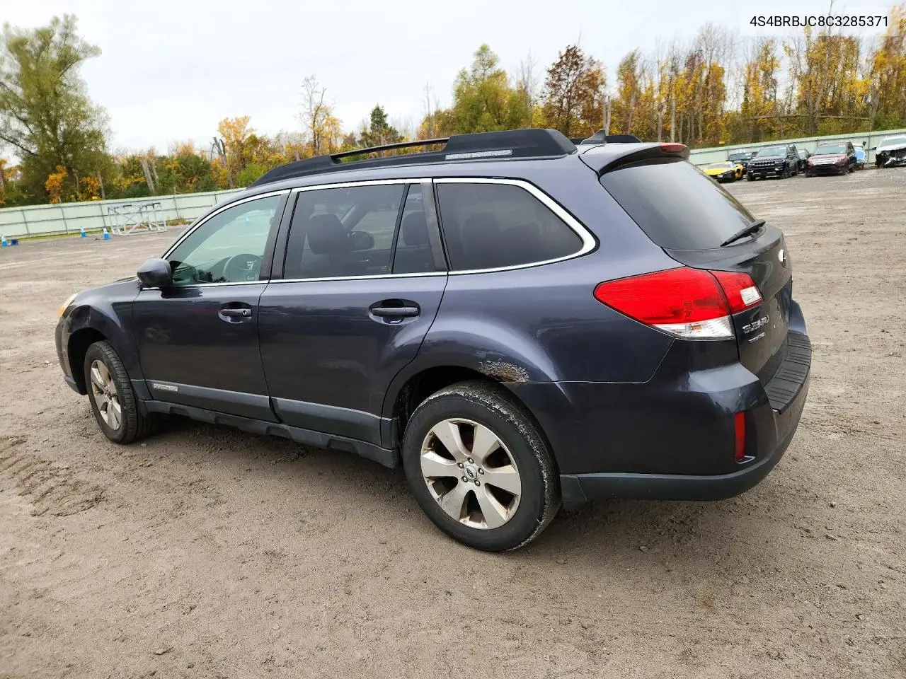 2012 SUBARU OUTBACK VIN 4S4BRBJC8C3285371 — фото 2