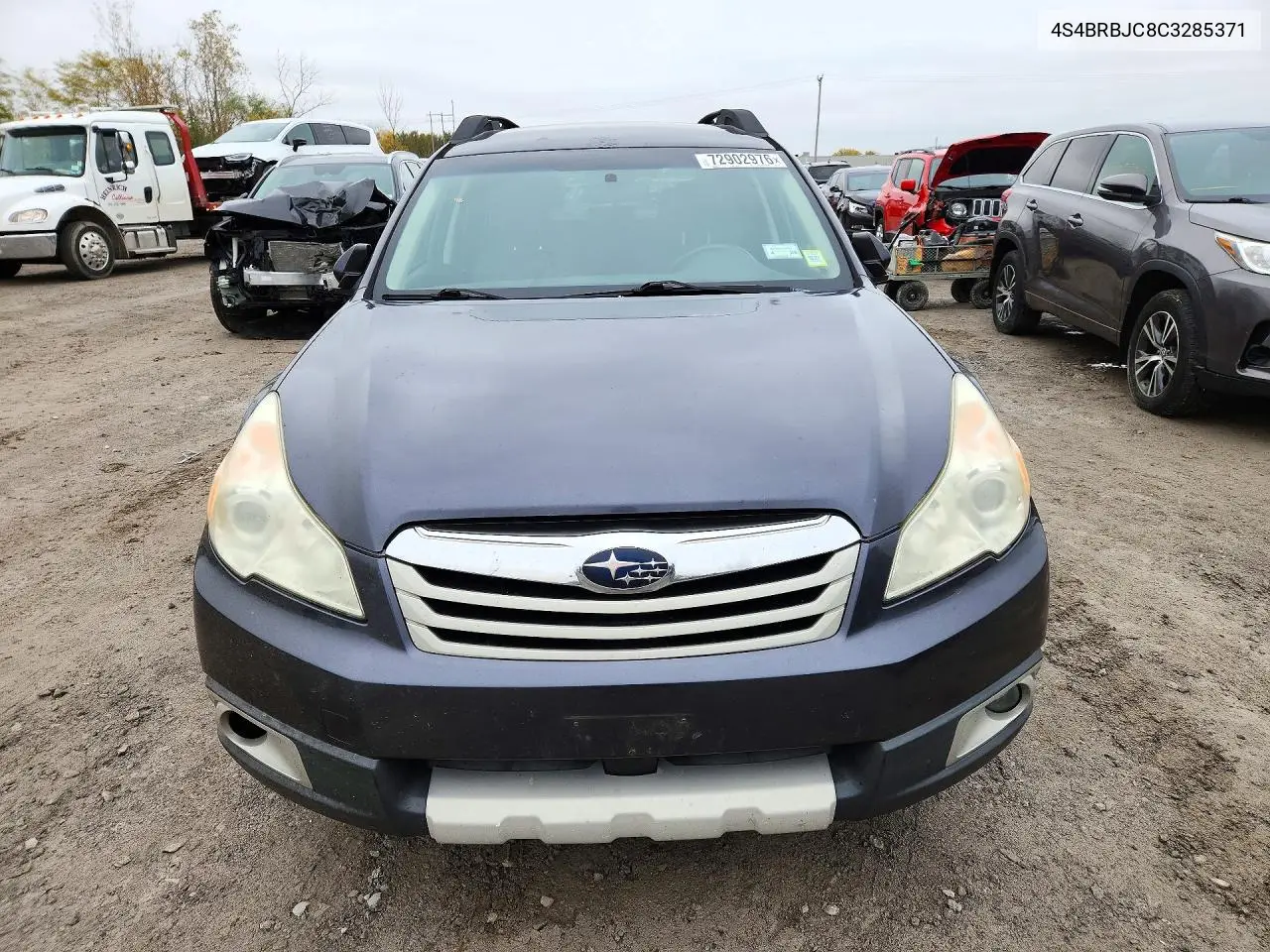 2012 SUBARU OUTBACK VIN 4S4BRBJC8C3285371 — фото 5