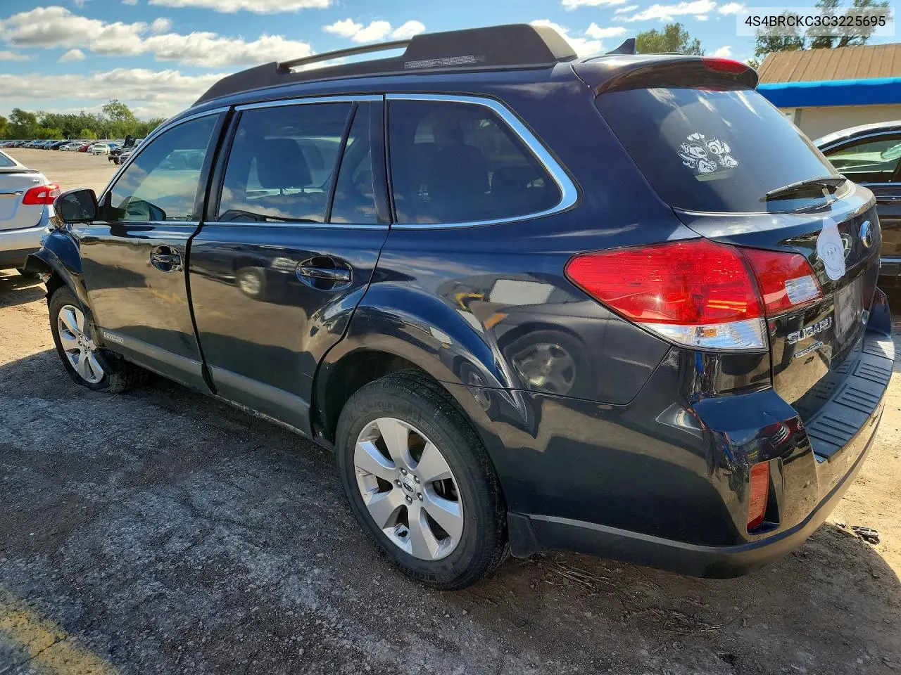 2012 SUBARU OUTBACK VIN 4S4BRCKC3C3225695 — фото 2