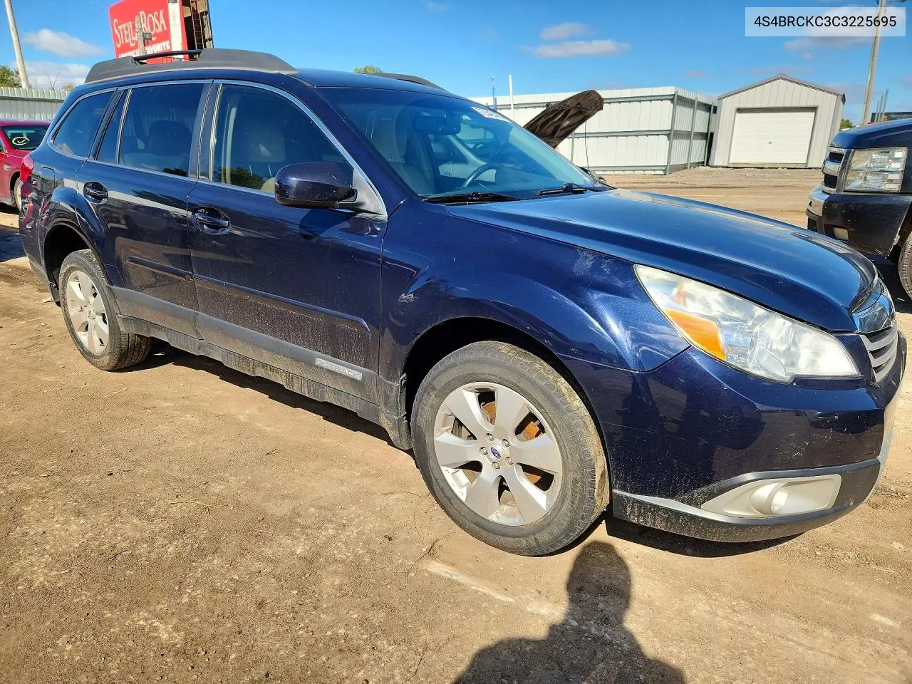 2012 SUBARU OUTBACK VIN 4S4BRCKC3C3225695 — фото 4