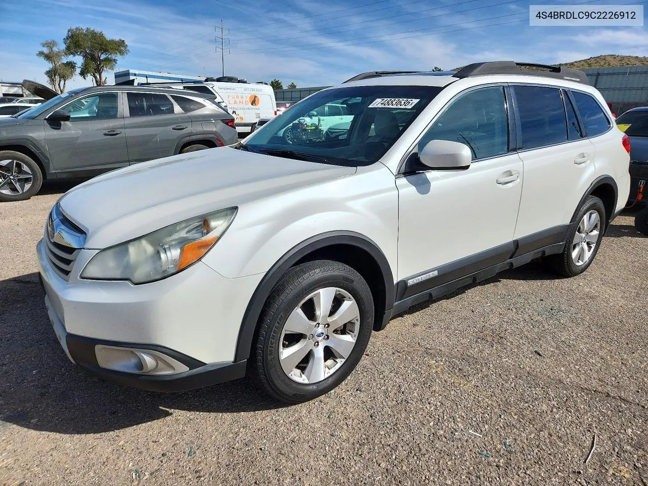 SUBARU OUTBACK 2012, VIN 4S4BRDLC9C2226912