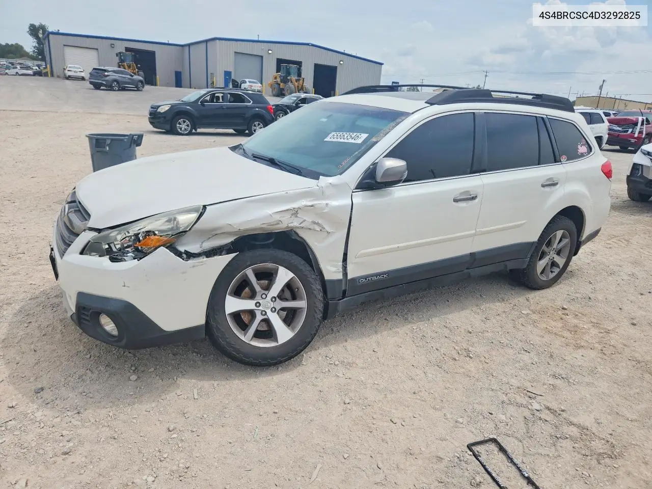 SUBARU OUTBACK 2013, VIN 4S4BRCSC4D3292825