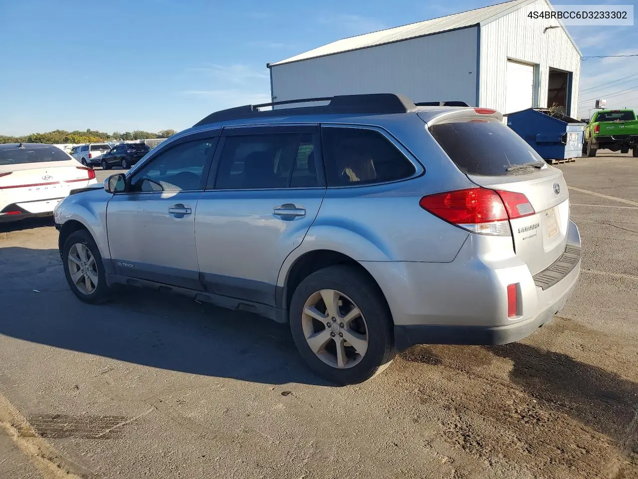 2013 SUBARU OUTBACK VIN 4S4BRBCC6D3233302 — фото 2