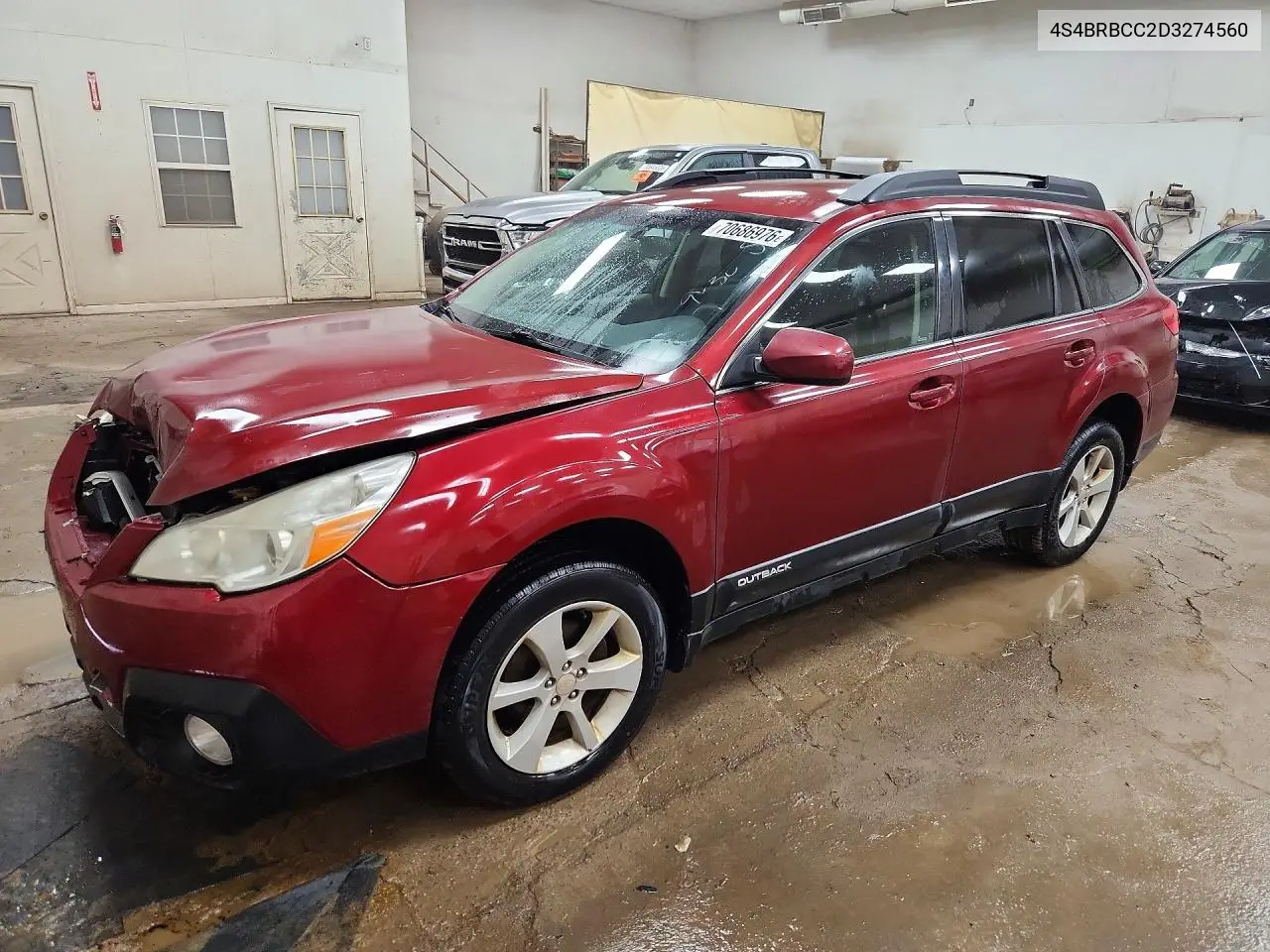 SUBARU OUTBACK 2013, VIN 4S4BRBCC2D3274560