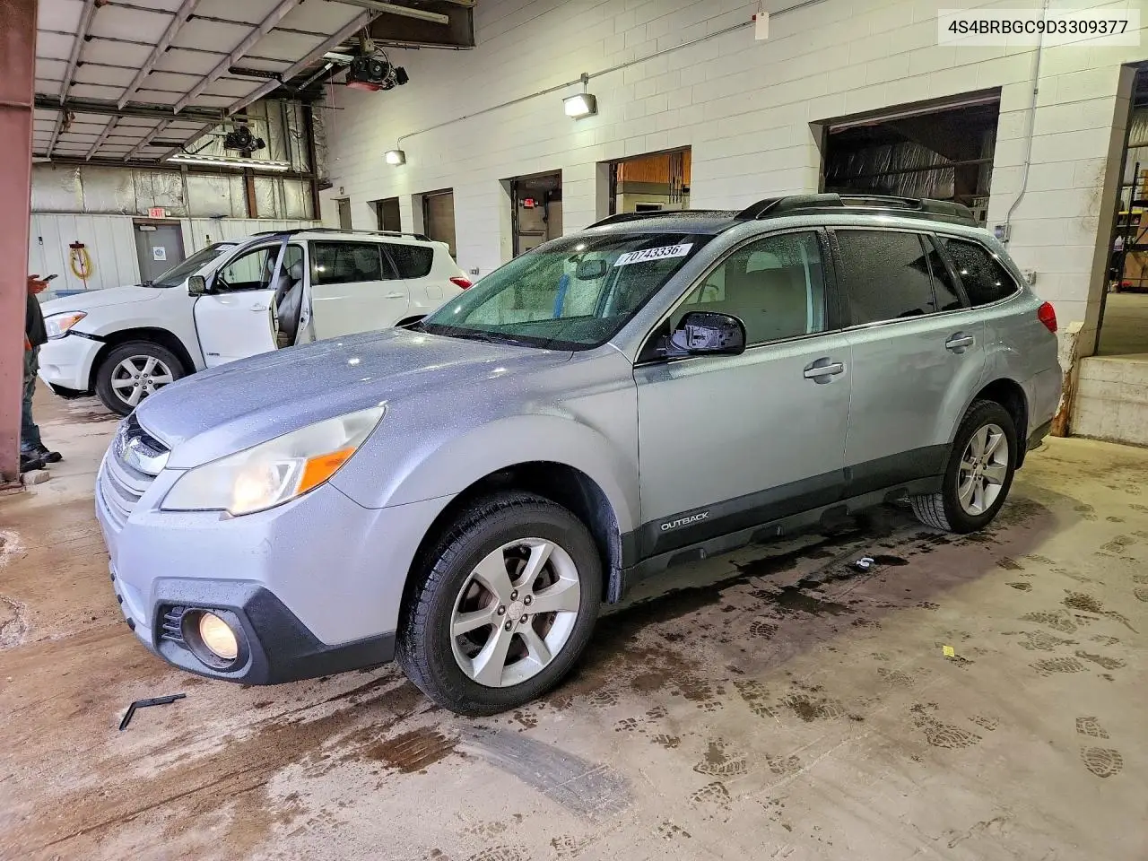 SUBARU OUTBACK 2013, VIN 4S4BRBGC9D3309377