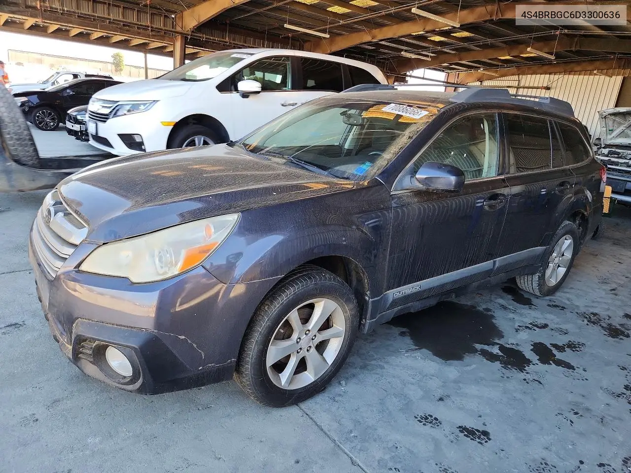SUBARU OUTBACK 2013, VIN 4S4BRBGC6D3300636
