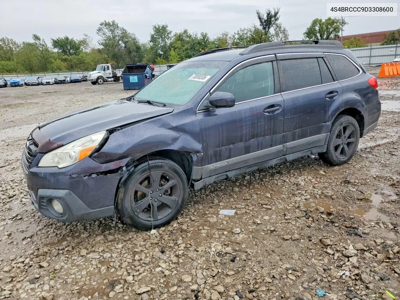 SUBARU OUTBACK 2013, VIN 4S4BRCCC9D3308600