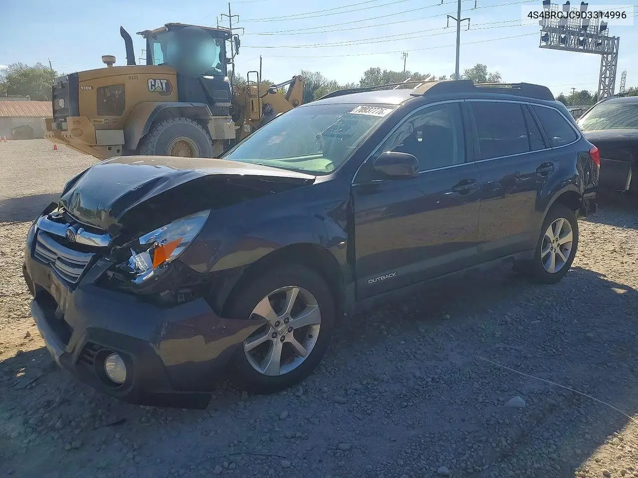 SUBARU OUTBACK 2013, VIN 4S4BRCJC9D3314996