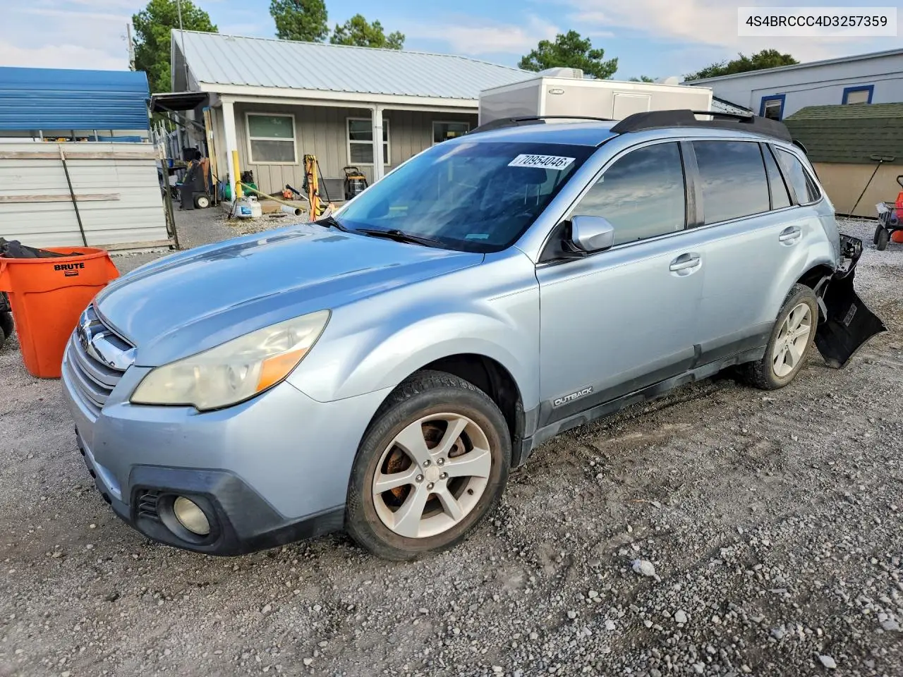 SUBARU OUTBACK 2013, VIN 4S4BRCCC4D3257359