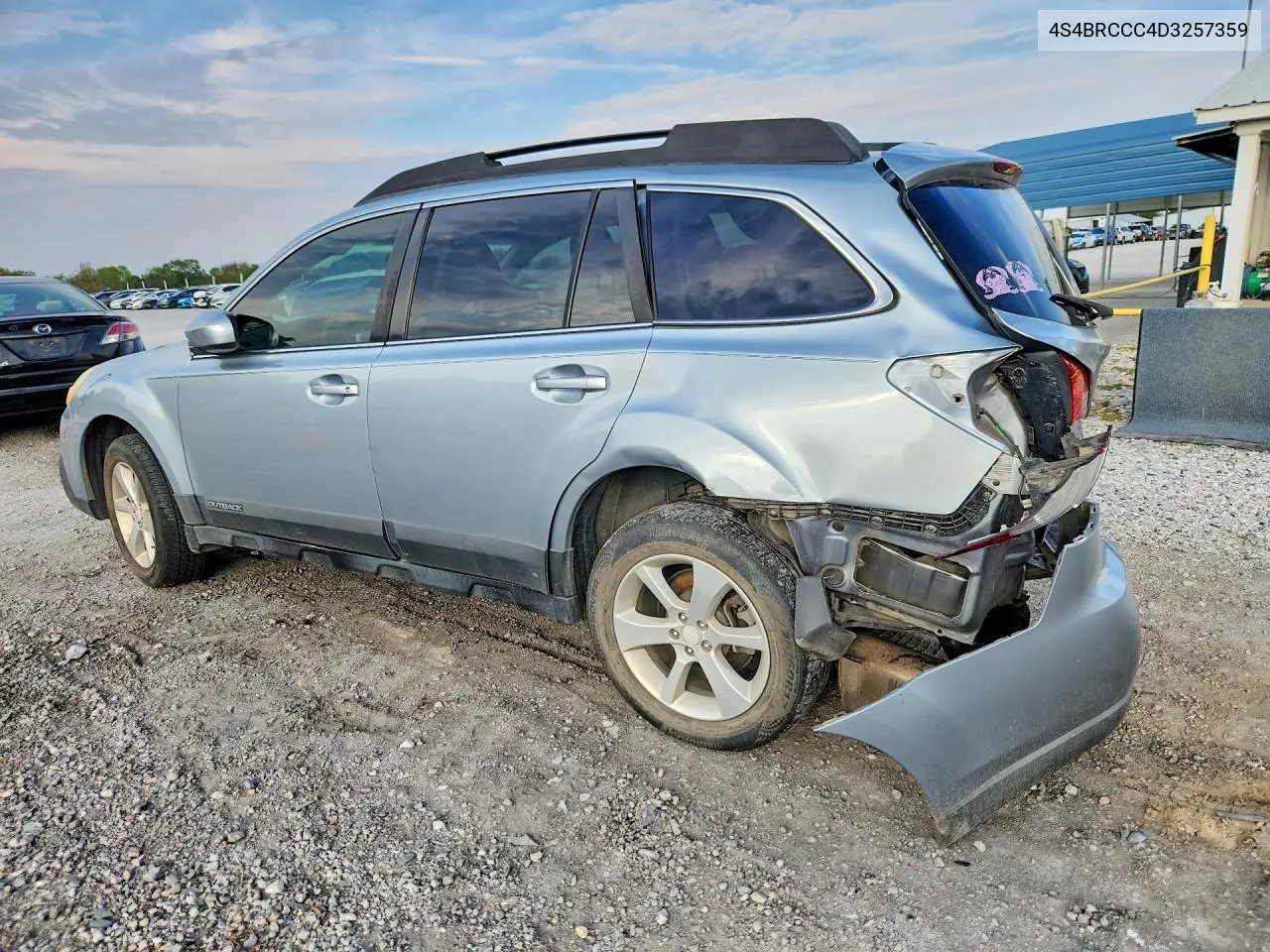 2013 SUBARU OUTBACK VIN 4S4BRCCC4D3257359 — фото 2