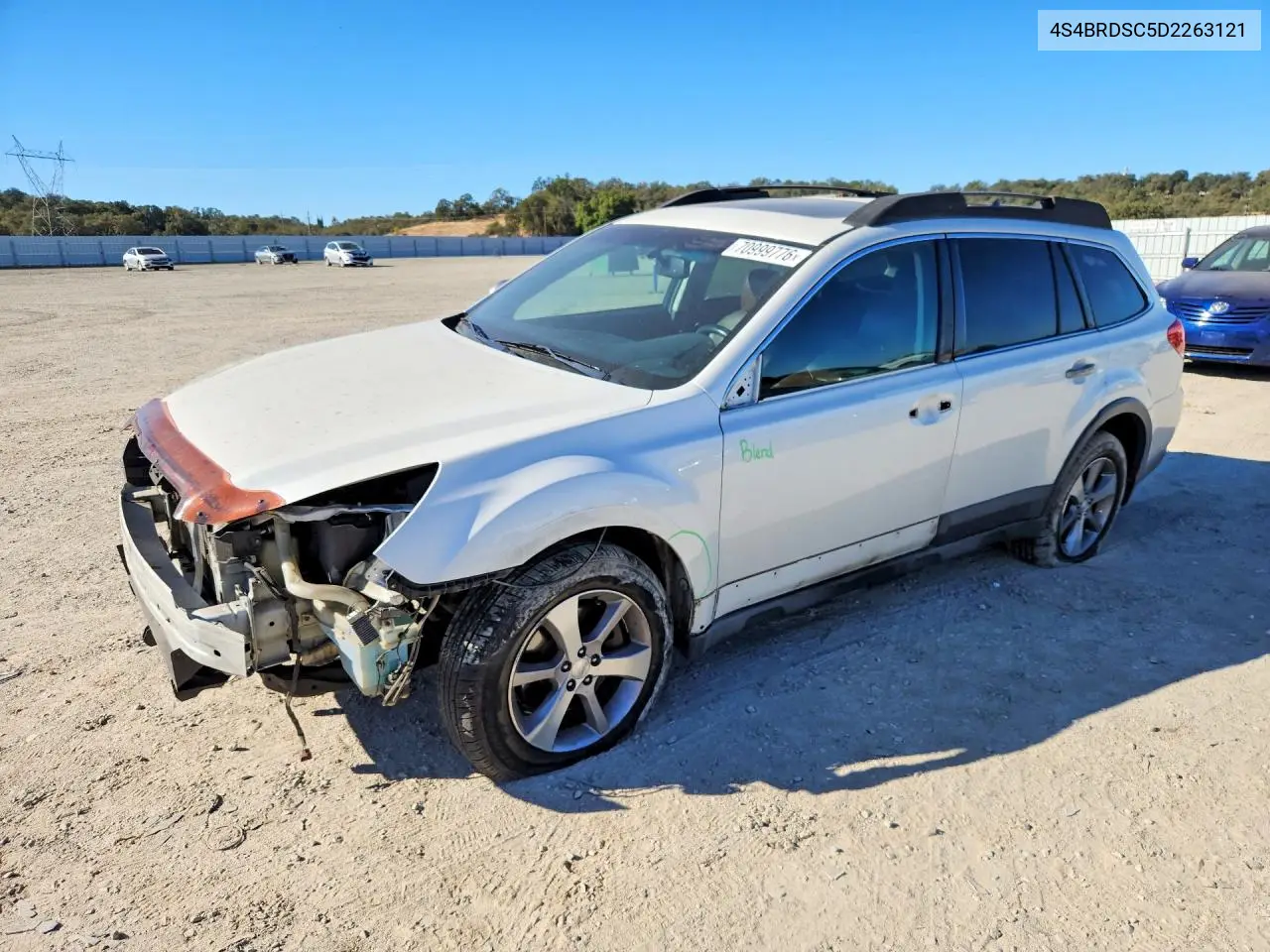 SUBARU OUTBACK 2013, VIN 4S4BRDSC5D2263121