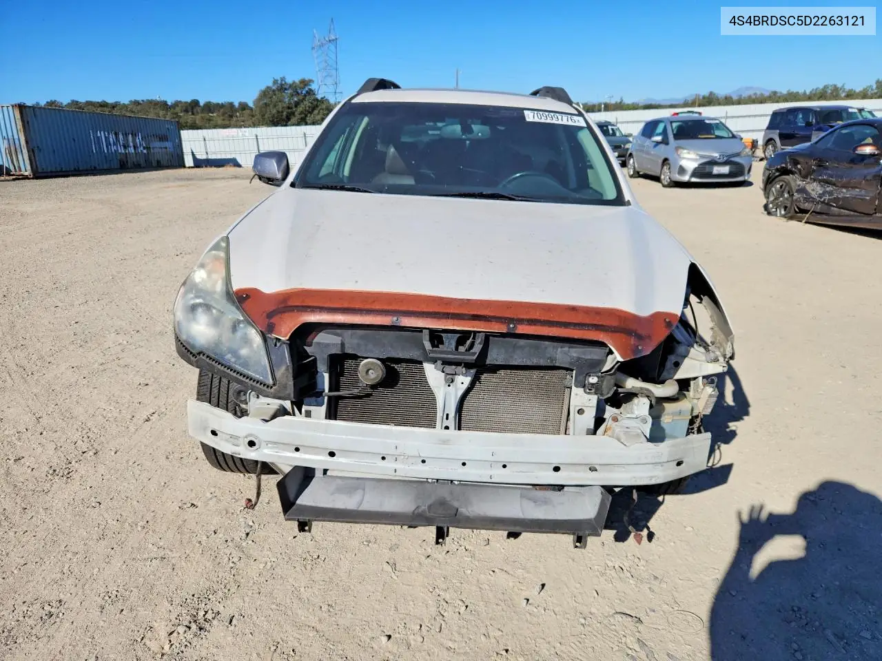 2013 SUBARU OUTBACK VIN 4S4BRDSC5D2263121 — фото 5