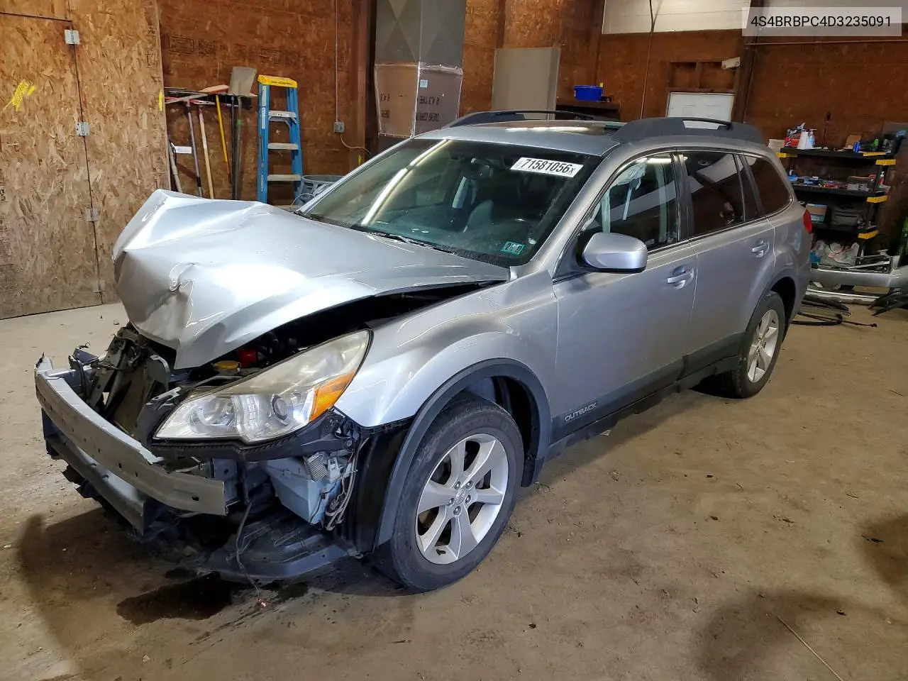 SUBARU OUTBACK 2013, VIN 4S4BRBPC4D3235091
