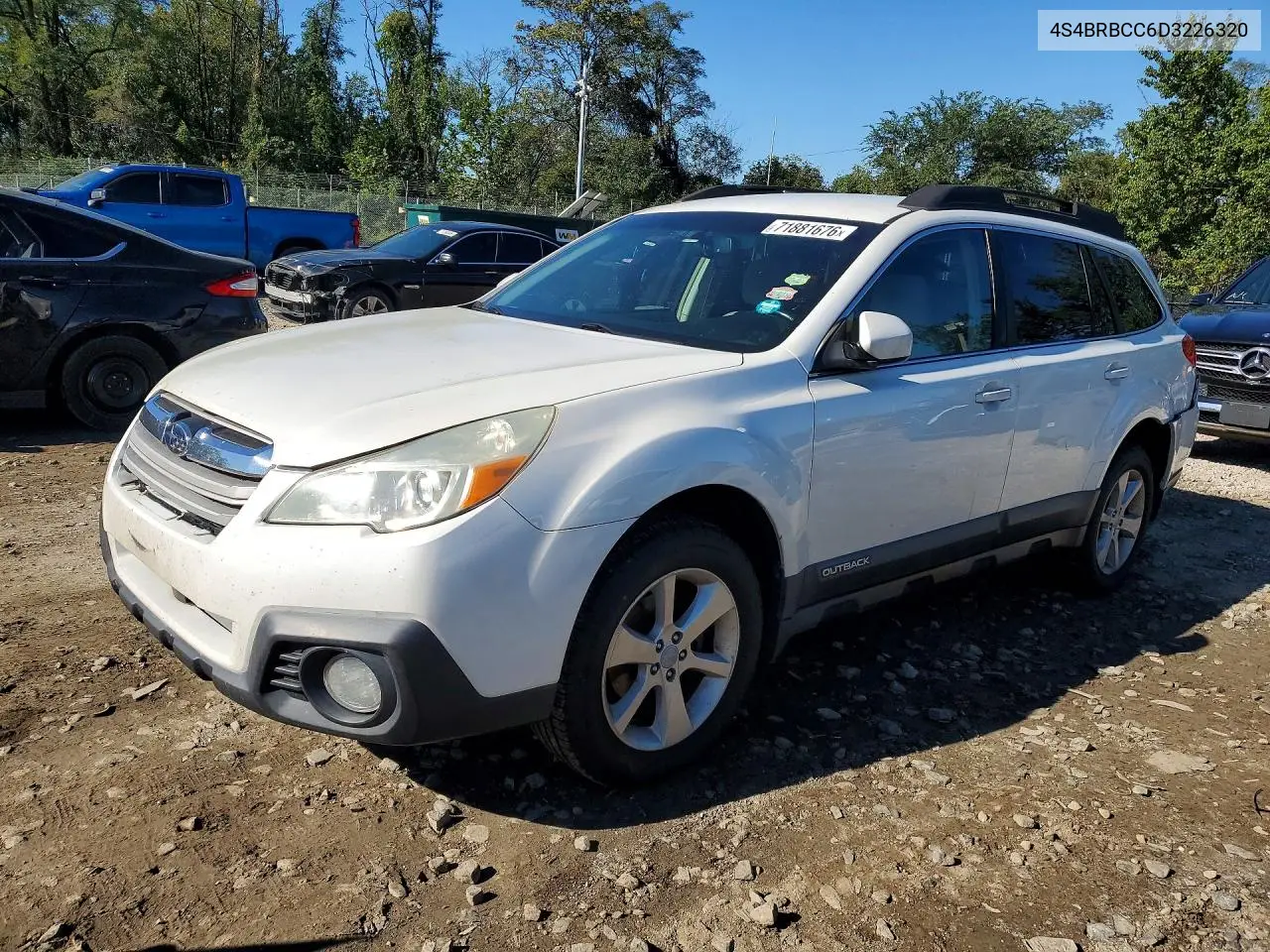 SUBARU OUTBACK 2013, VIN 4S4BRBCC6D3226320