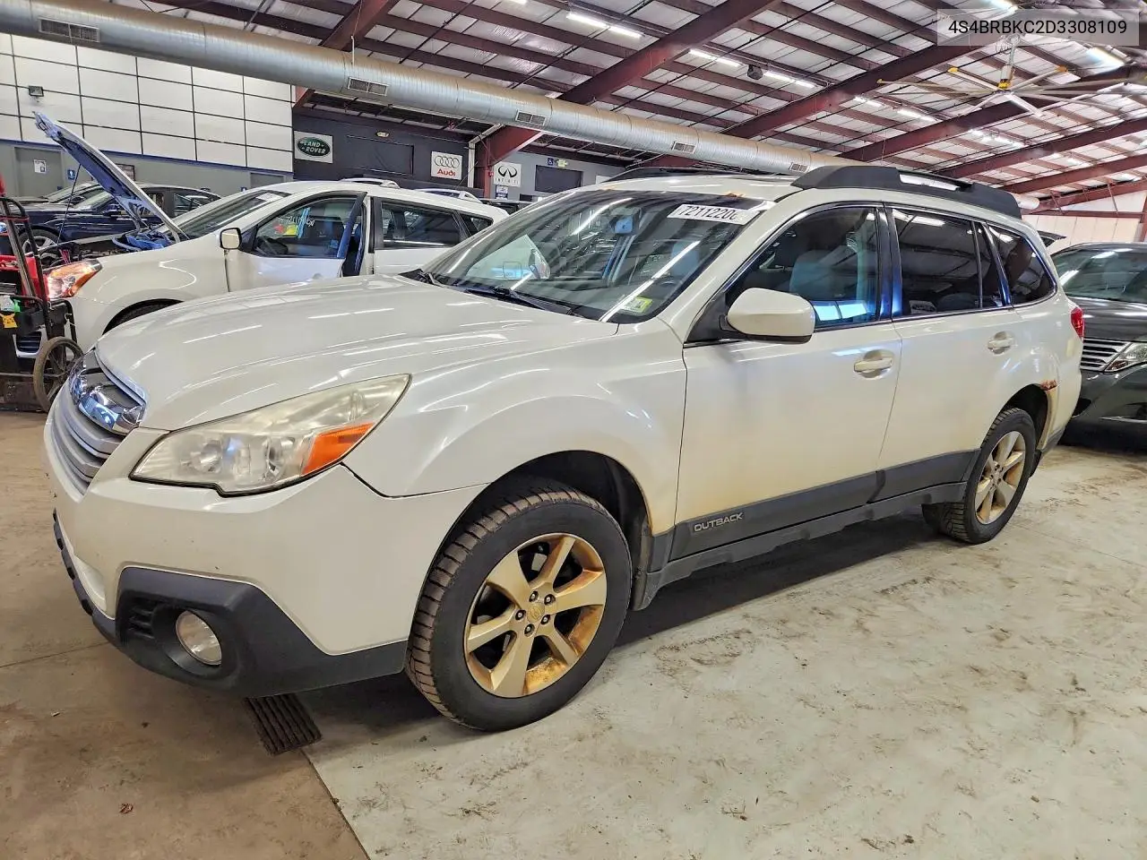 SUBARU OUTBACK 2013, VIN 4S4BRBKC2D3308109