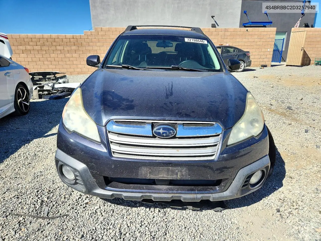 2013 SUBARU OUTBACK VIN 4S4BRBBC2D3257940 — фото 5
