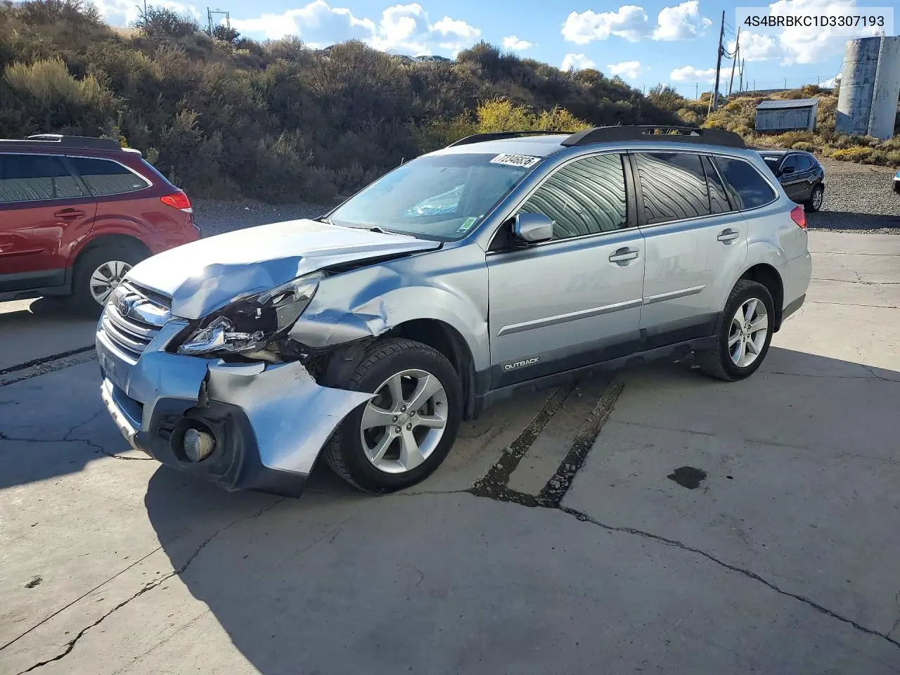 SUBARU OUTBACK 2013, VIN 4S4BRBKC1D3307193