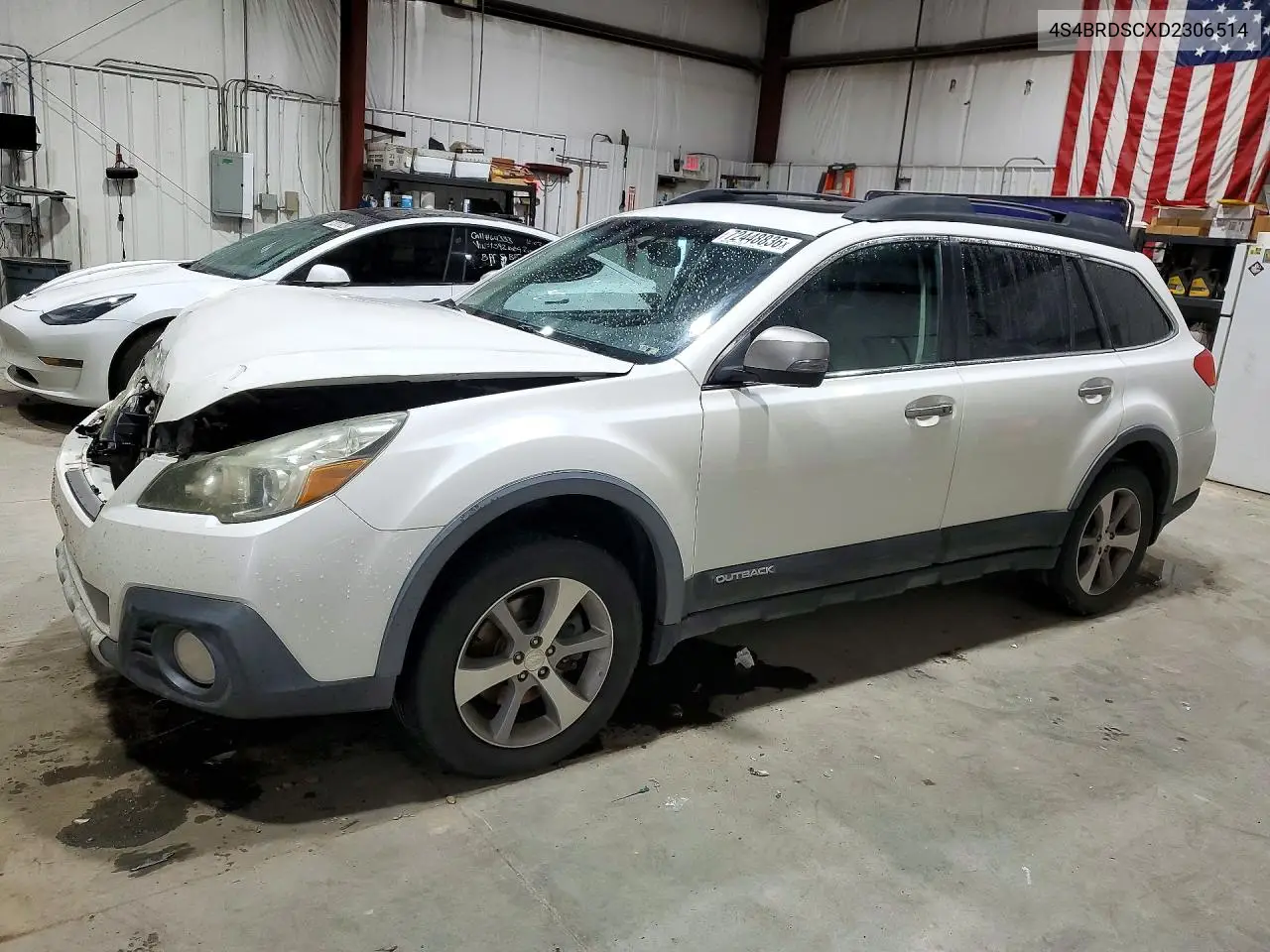 SUBARU OUTBACK 2013, VIN 4S4BRDSCXD2306514