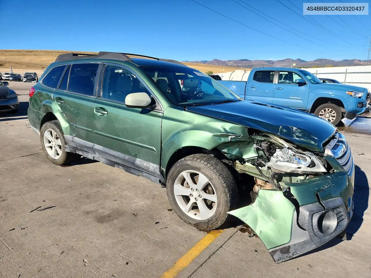 2013 SUBARU OUTBACK VIN 4S4BRBCC4D3320437 — фото 4