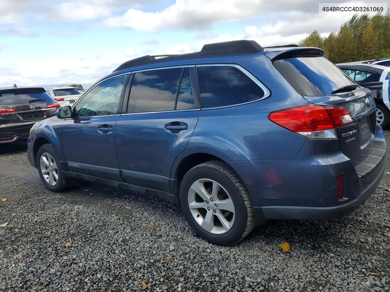 2013 SUBARU OUTBACK VIN 4S4BRCCC4D3261069 — фото 2