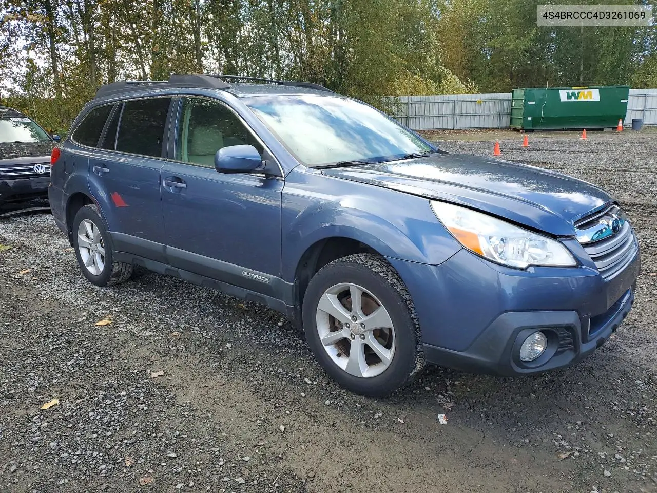 2013 SUBARU OUTBACK VIN 4S4BRCCC4D3261069 — фото 4