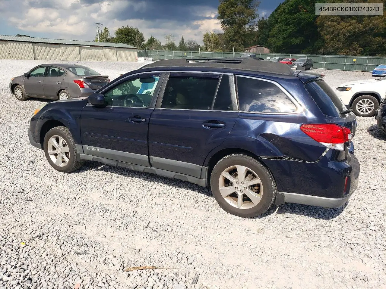 2013 SUBARU OUTBACK VIN 4S4BRCKC1D3243243 — фото 2