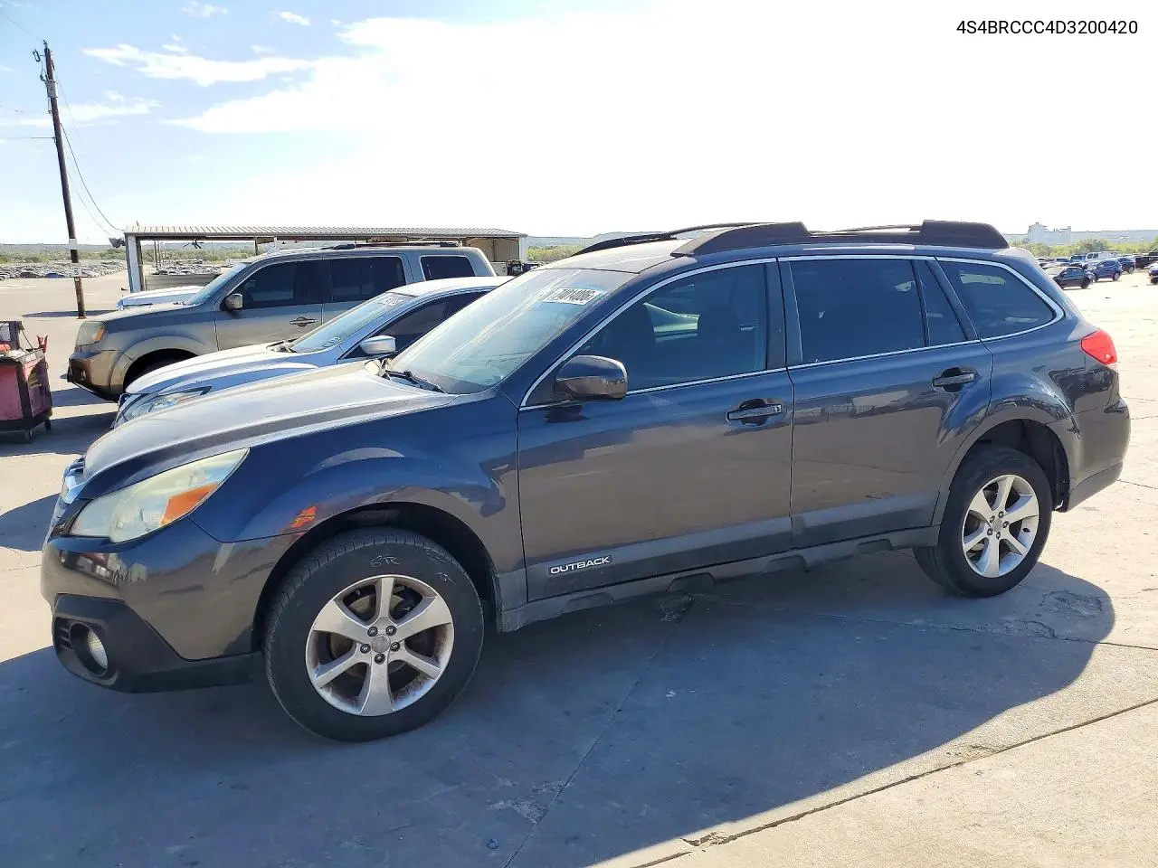 SUBARU OUTBACK 2013, VIN 4S4BRCCC4D3200420