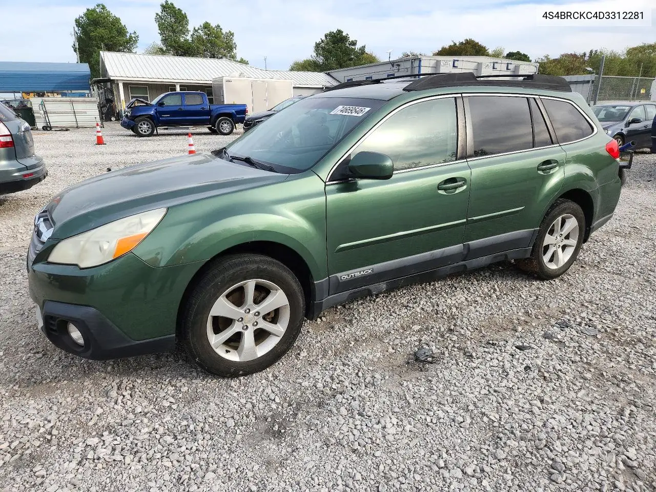SUBARU OUTBACK 2013, VIN 4S4BRCKC4D3312281