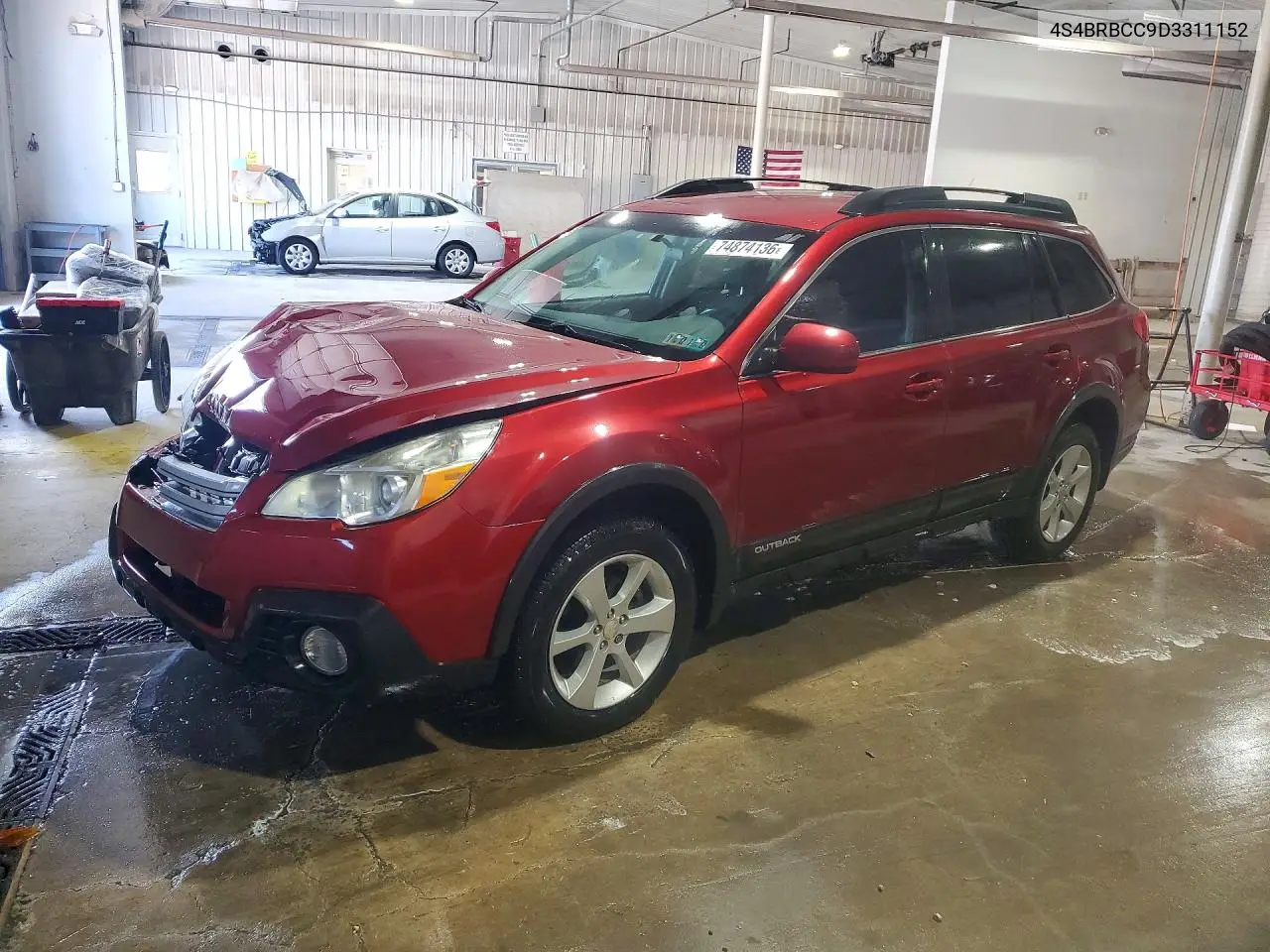 SUBARU OUTBACK 2013, VIN 4S4BRBCC9D3311152