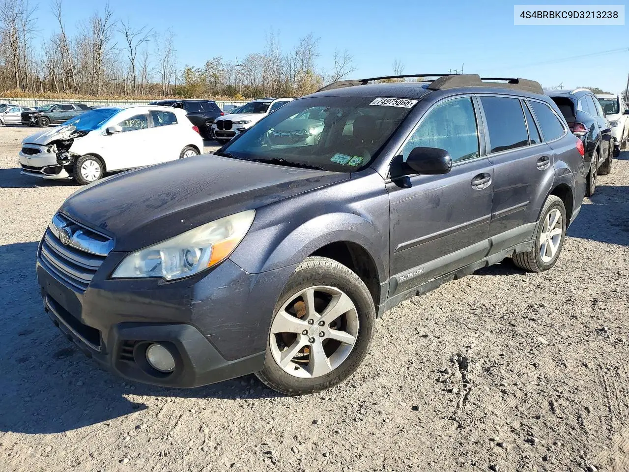 SUBARU OUTBACK 2013, VIN 4S4BRBKC9D3213238