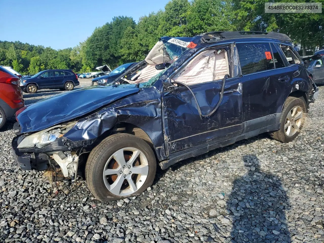 SUBARU OUTBACK 2014, VIN 4S4BRBDC0E3273374