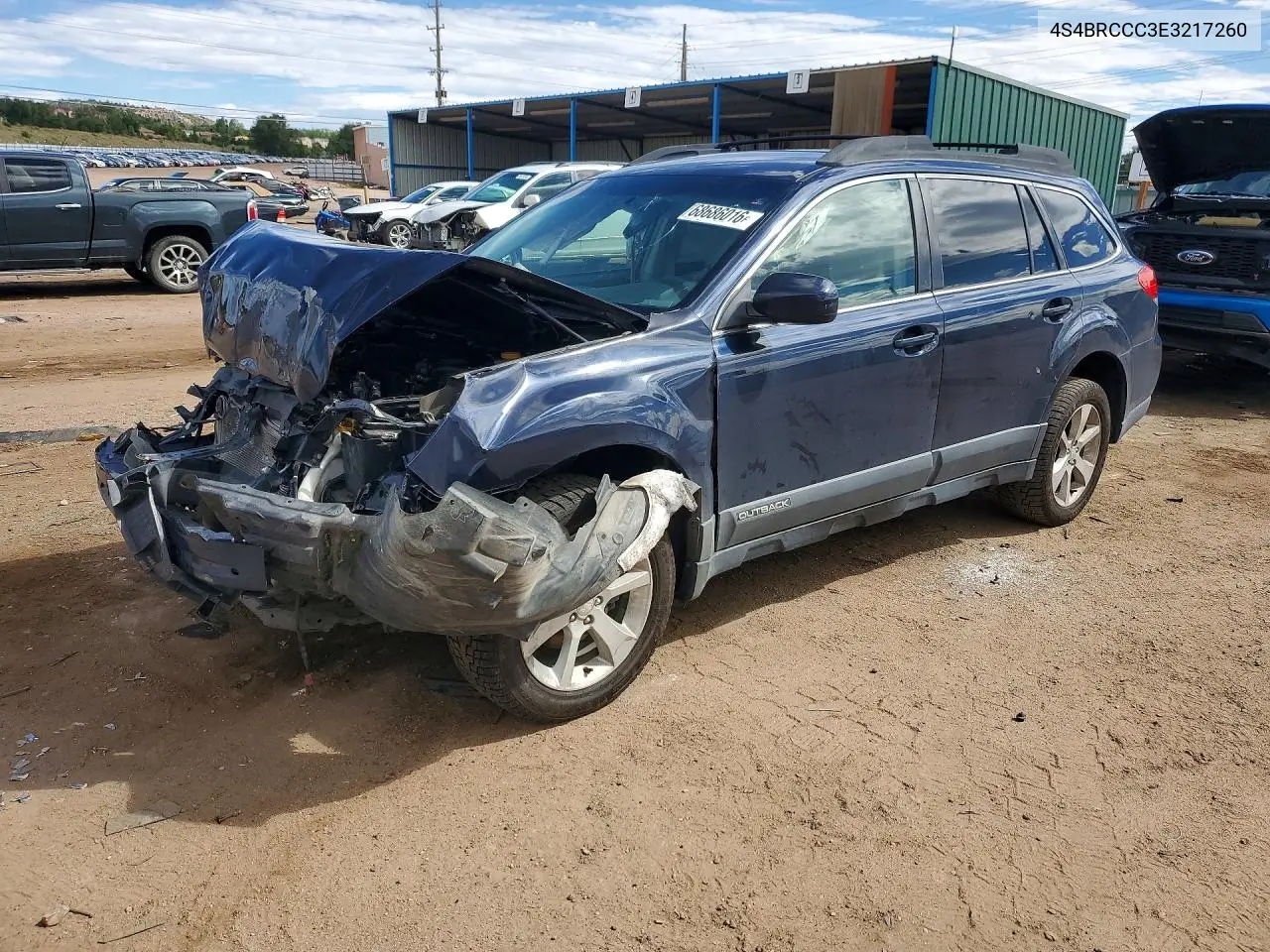 SUBARU OUTBACK 2014, VIN 4S4BRCCC3E3217260