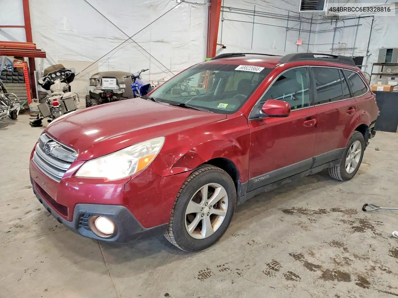 SUBARU OUTBACK 2014, VIN 4S4BRBCC6E3328816